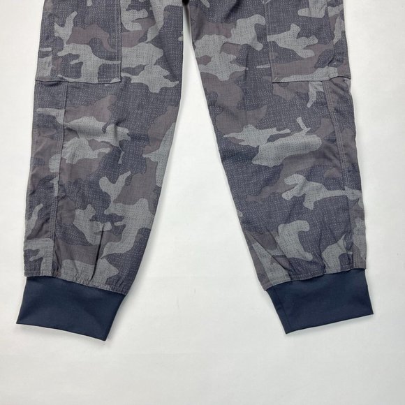 Prana Camouflage Sky Canyon Jogger Women 14 NWOT Pocket Stretch Zip Closure Gray - Picture 4 of 16